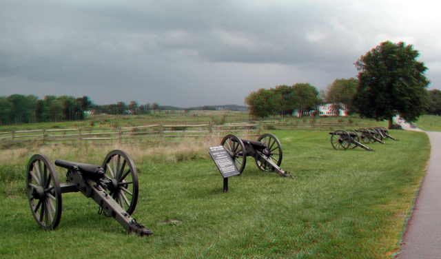 a row of cannons