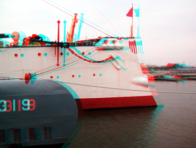 USS Olimpia bow